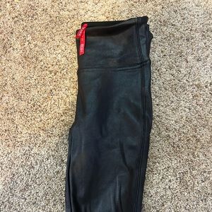 SPANX XS leather leggings